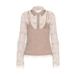 Long sleeve blouse for women Guess Antoinette Lace image-1