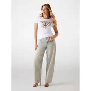 Camiseta estampada de mujer Guess Triangle Palm image-1