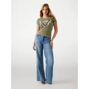 Camiseta estampada de mujer Guess Triangle Palm image-2