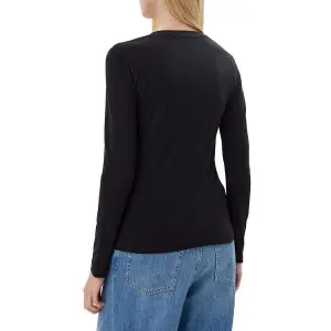 Camiseta de manga larga para mujer Guess Script Logo image-1