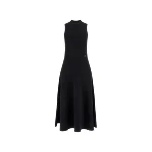 ribka halterneck midi dress in orchids flock black Eleanor Cotton Midi Dress in White Bohemia Spot Ivory main image 0