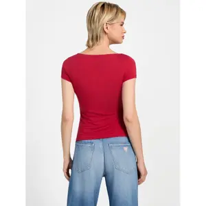 Camiseta recortada feminina Guess Joye image-2