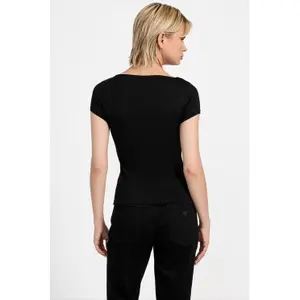 Camiseta recortada feminina Guess Joye image-2