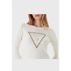 Jersey de cuello redondo con logo de triángulo para mujer Guess Kiara image-2