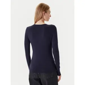 Jersey de cuello redondo con logo de triángulo para mujer Guess Kiara image-1