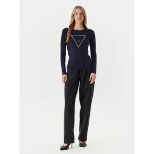 Jersey de cuello redondo con logo de triángulo para mujer Guess Kiara image-2