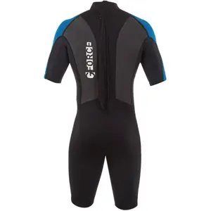 Kort våtdräkt för barn GUL 3 G-Force Back-Zip image-1