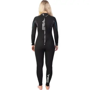 Heltäckande jumpsuit med långa ärmar dam GUL Response GBS 5/3 Back-Zip image-1