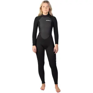 Heltäckande jumpsuit med långa ärmar dam GUL Response 3/2 Back-Zip