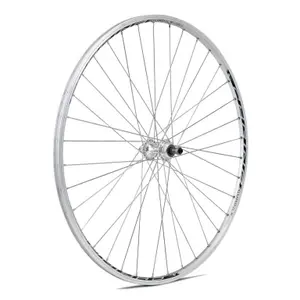 Starres Hinterrad silber Blockier Aluminium Gurpil chrina