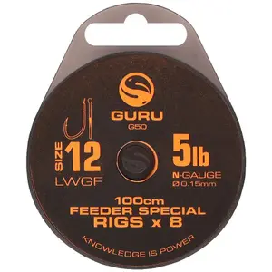 Hooks Guru LWGF Feeder Special Rig (x8) image-0