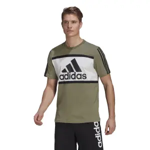 Camiseta adidas Essentials Logo Colorblock image-2