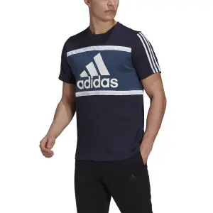 Camiseta adidas Essentials Logo Colorblock image-4