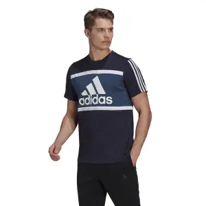 Camiseta adidas Essentials Logo Colorblock image-2