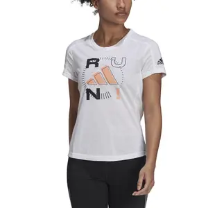 Camiseta de mujer adidas Run Logo image-4