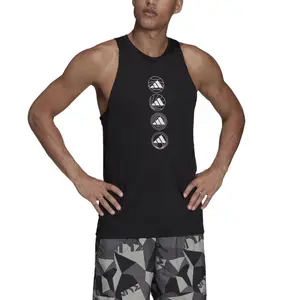 Camiseta de tirantes adidas Run Logo image-4