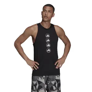 Camiseta de tirantes adidas Run Logo image-2