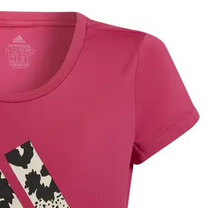 Camiseta de chica adidas Aeroready Animal Logo Print Slim Training image-6