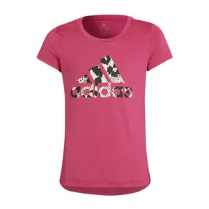 Camiseta de chica adidas Aeroready Animal Logo Print Slim Training image-0