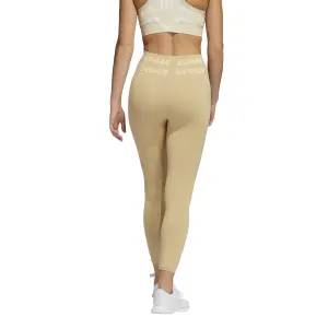 Damen-Leggings mit hoher Taille adidas Training Branded Aeroknit 7/8 image-2