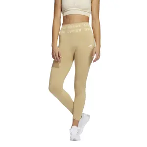 Damen-Leggings mit hoher Taille adidas Training Branded Aeroknit 7/8 image-1
