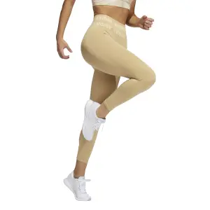 Damen-Leggings mit hoher Taille adidas Training Branded Aeroknit 7/8 image-3