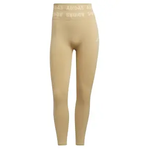 Damen-Leggings mit hoher Taille adidas Training Branded Aeroknit 7/8 image-0