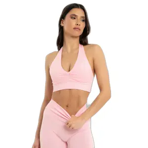Sujetador halter de mujer Gym Glamour Seamless open back