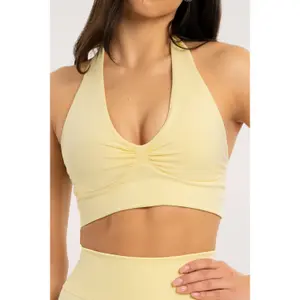 Sujetador halter de mujer Gym Glamour Seamless open back image-1
