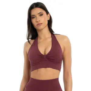 Sujetador halter de mujer Gym Glamour Seamless open back