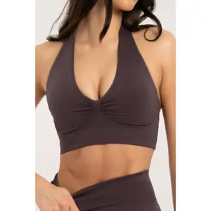 Sujetador halter de mujer Gym Glamour Seamless open back image-1