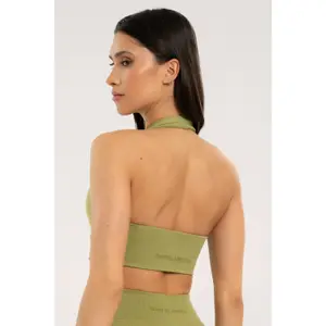 Sujetador halter de mujer Gym Glamour Seamless open back image-2