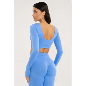 Top lunghi donna Gym Glamour Seamless open back image-2
