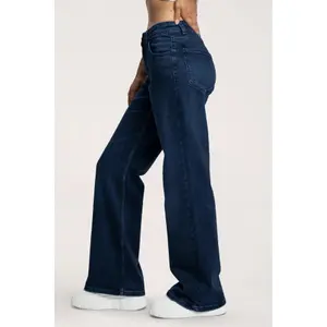 Női széles szárú farmer Gym Glamour image-1
