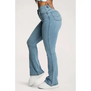 Women's Flare Jeans Gym Glamour Perfect image-2