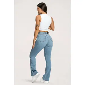 Women's Flare Jeans Gym Glamour Perfect image-5
