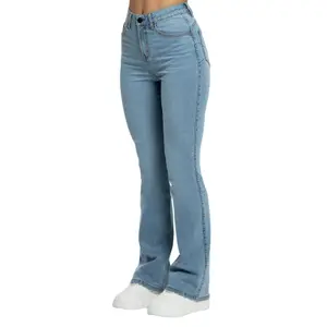 Flared Jeans Långa Dam Gym Glamour Perfect image-0