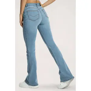 Flared Jeans Långa Dam Gym Glamour Perfect image-1