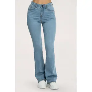 Flared Jeans Långa Dam Gym Glamour Perfect image-2
