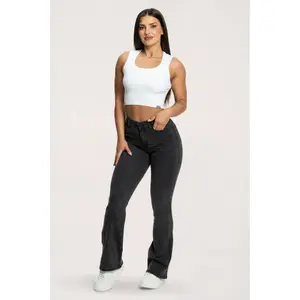 Women's Flare Jeans Gym Glamour Perfect image-4