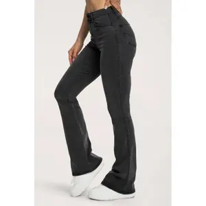 Flared Jeans Långa Dam Gym Glamour Perfect image-2