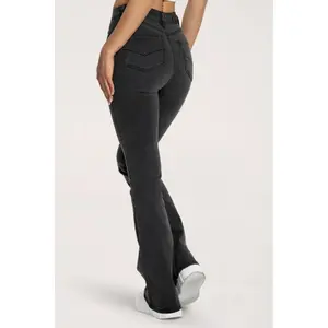 Flared Jeans Långa Dam Gym Glamour Perfect image-3