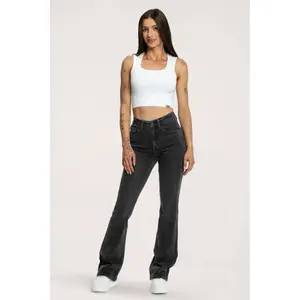 Women's Flare Jeans Gym Glamour Push Up image-4