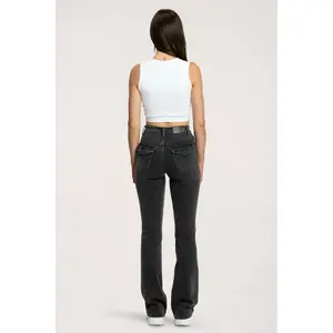 Women's Flare Jeans Gym Glamour Push Up image-5