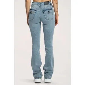 Women's Flare Jeans Gym Glamour Push Up image-2