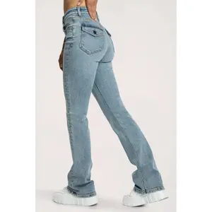 Women's Flare Jeans Gym Glamour Push Up image-3