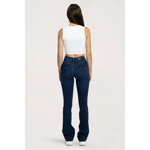 Women's Flare Jeans Gym Glamour Push Up image-5