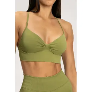 Damen-BH mit tiefem Ausschnitt Gym Glamour image-1