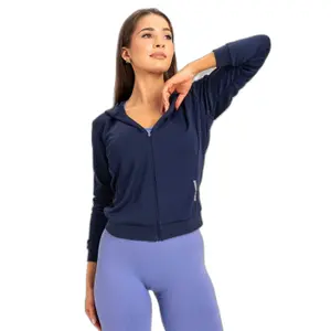 Sweatshirt à capuche zippée femme Gym Glamour image-0