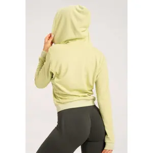 Sweatshirt à capuche zippée femme Gym Glamour image-3
